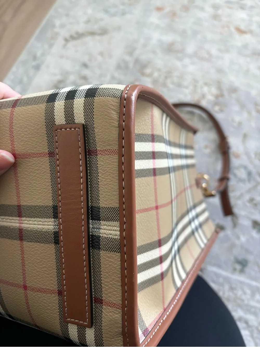 Burberry Medium Freya Tote in Classic Check Color